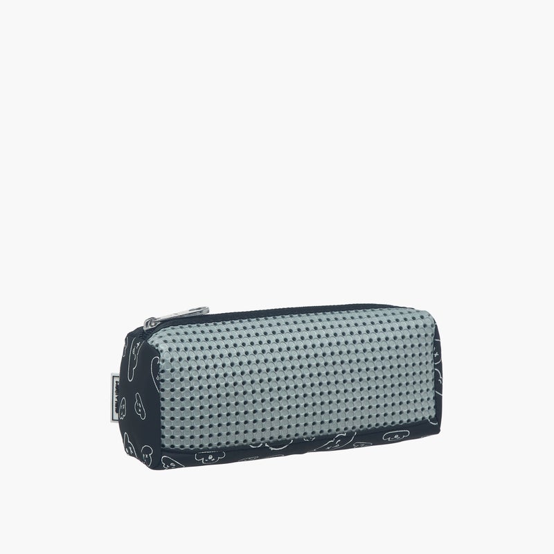 light_and_nine Pouch-With Jibbitz-1 Cmprt With Zipper Closure- (Eva) Black \ 22X7X14 - Image 2